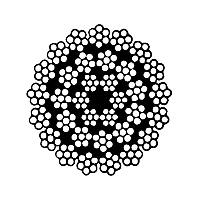 ASTM A1023 34x7 회전 방지 카테고리 2 스틸 와이어 로프
